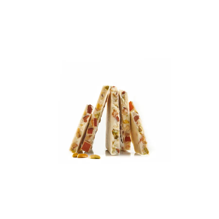 WHITE CHOCOLATE WITH PISTACHIO, ORANGE & ALMOND