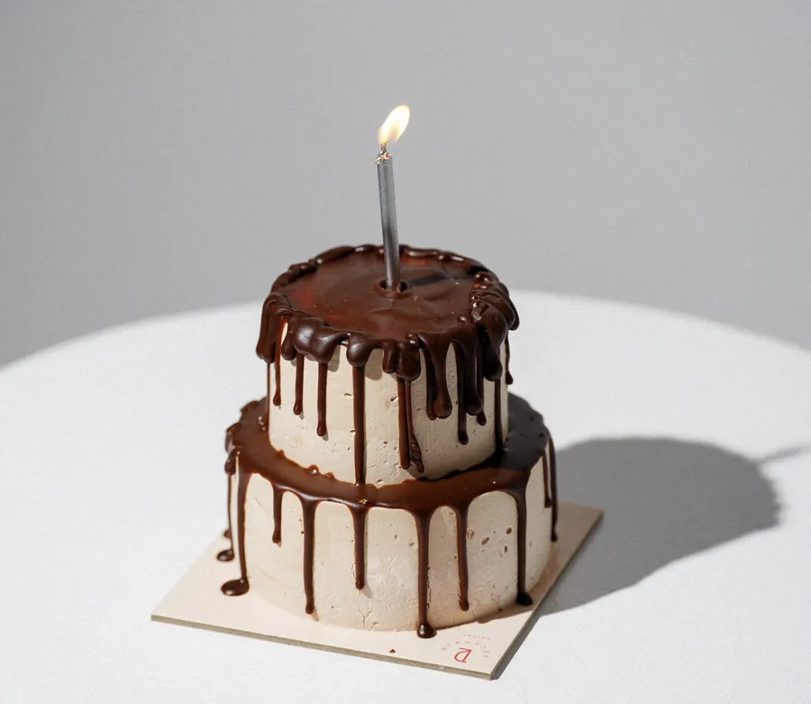 Mini cake chocolate double cake 2inch only 1pic