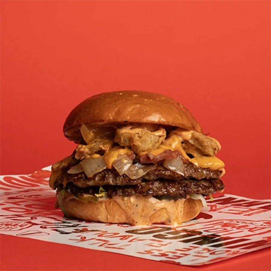 Fried Jalapenos Smashed Burger