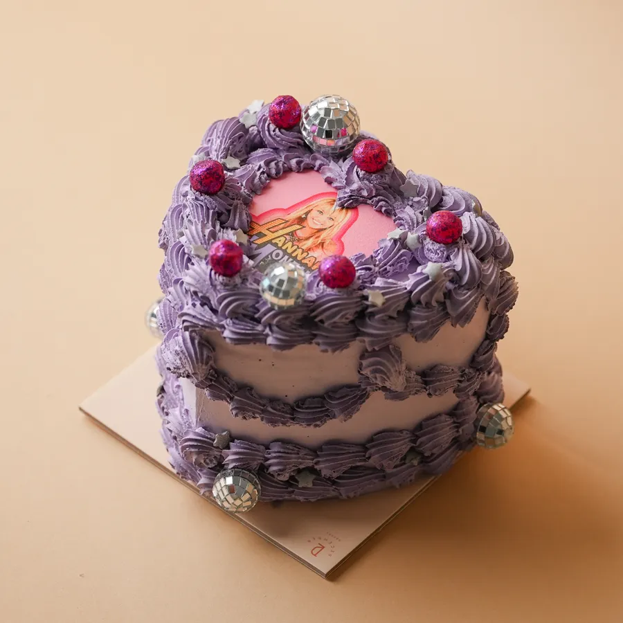 Photo Purple Heart cake 4inch