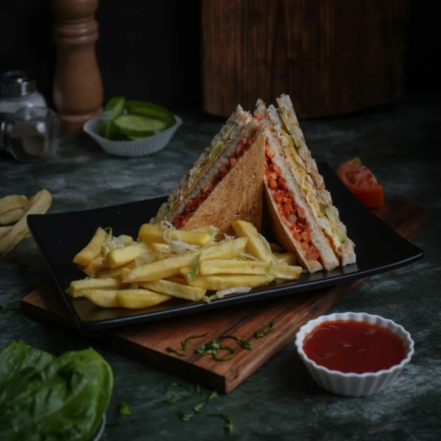 Tikka Club Sandwich