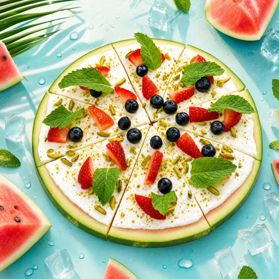 Watermelon pizza