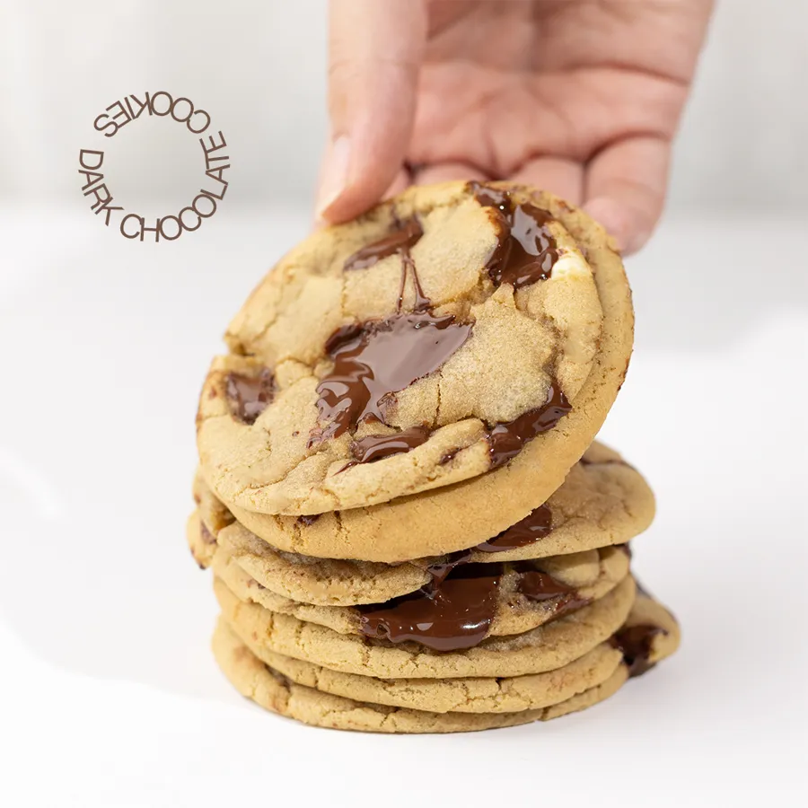 Dark chocolate cookies