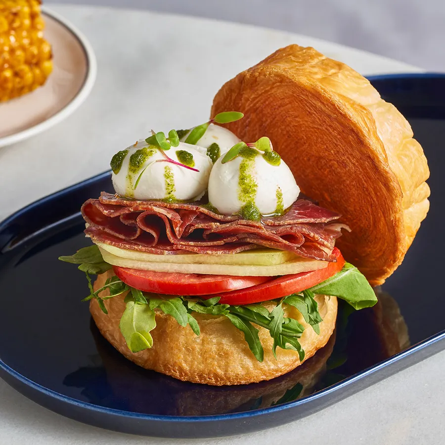 Pastrami Mozzarella Sandwich