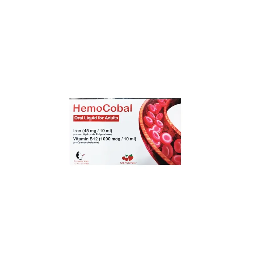 HEMOCOBAL liquid iron &B12 , 30 VIALS