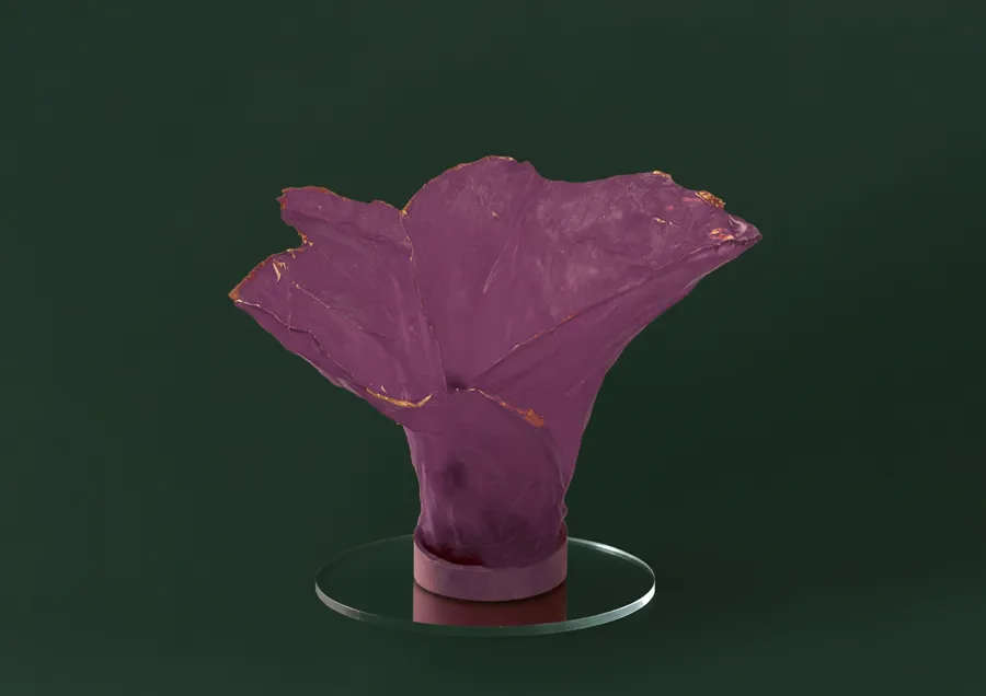 Center piece transparent flower