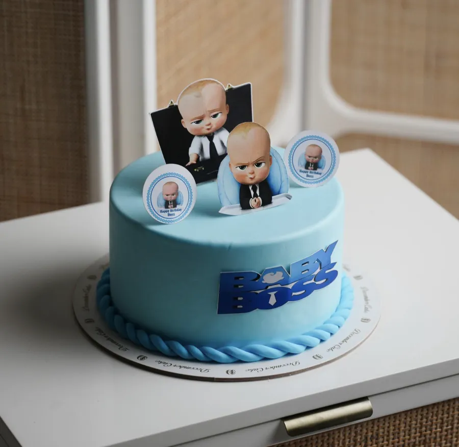 Baby boss cake 8inch mix chocolate vanilla