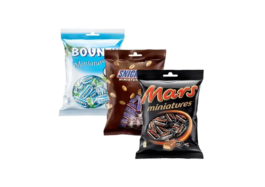 Miniatures Assorted Chocolate Bounty x Mars x Snickers 3 x 150g