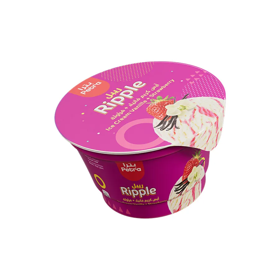 Strawberry Ripple Ice Cream Cup 150 ml