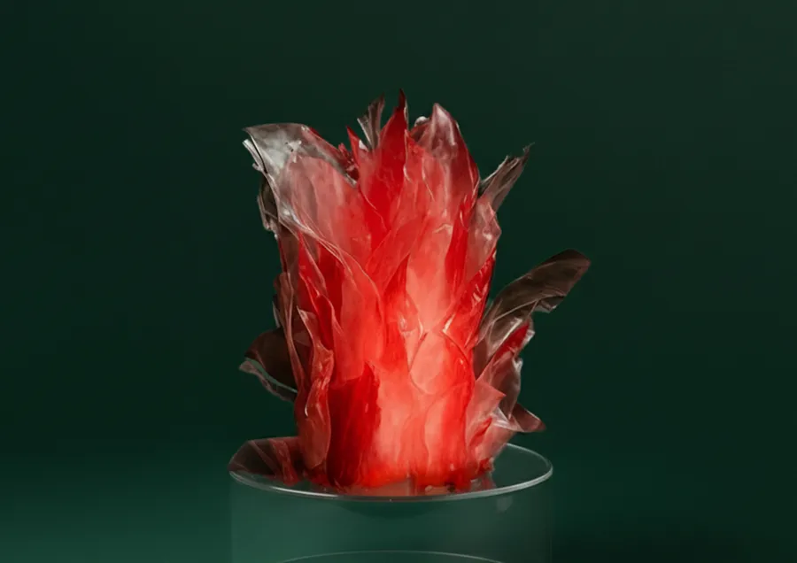Pyramid transparent center piece