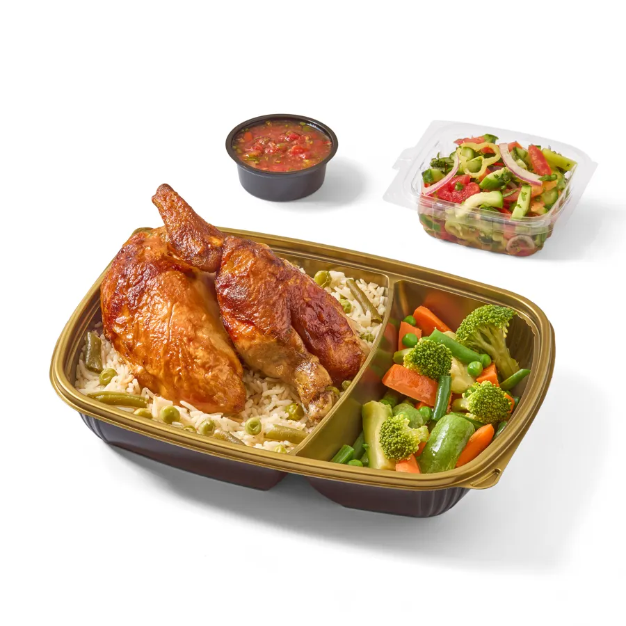 Half a grilled chicken diet .