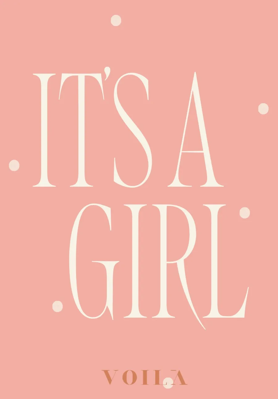 ITS A GIRL CARD