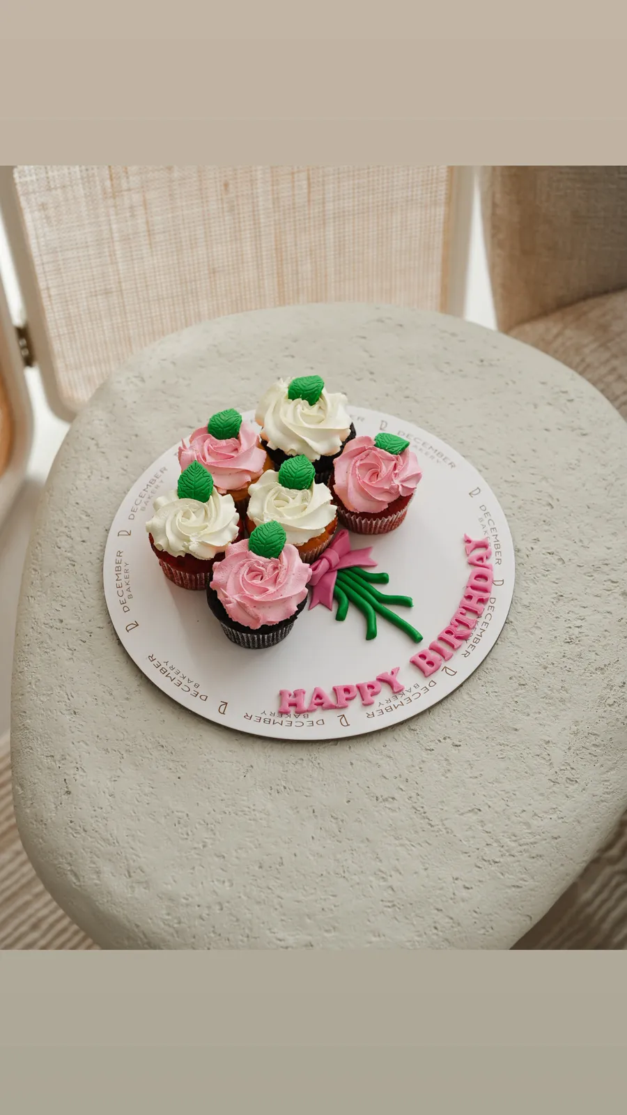 Flower cup cake