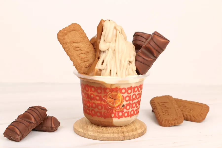 Kinder With Lotus Ice Cream