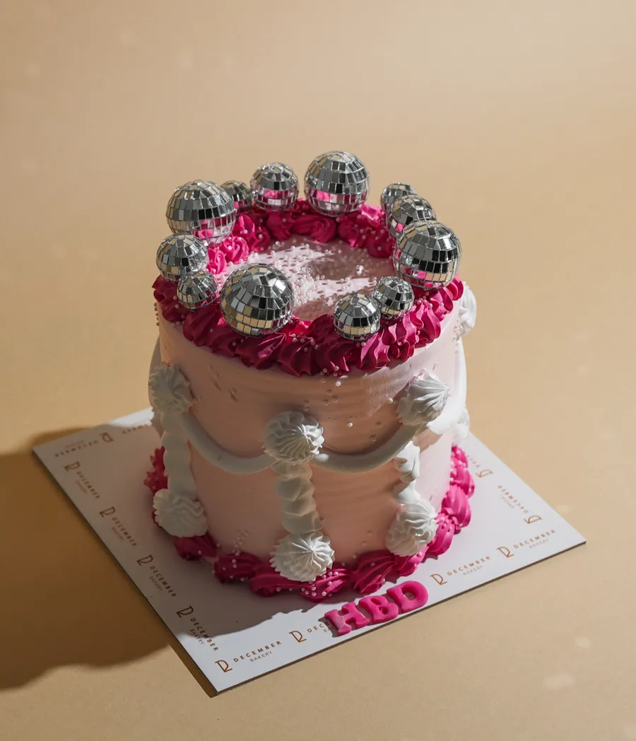 Decsco pink cream cake 6inch