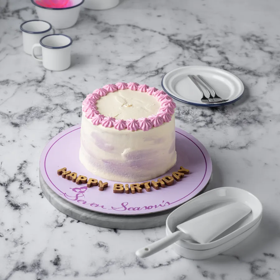 White Purple Cake