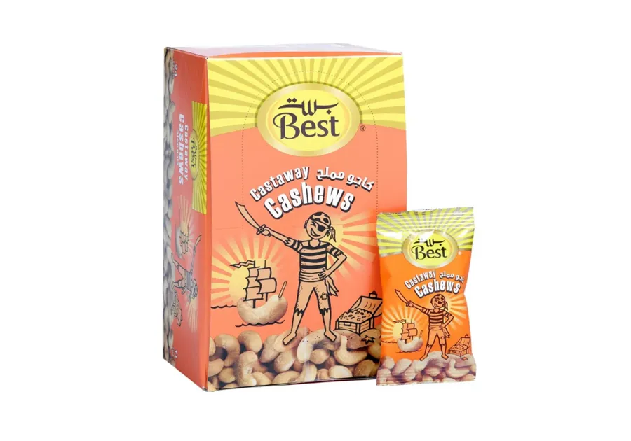 Best Castaway Cashews 24 Bags x 13gr