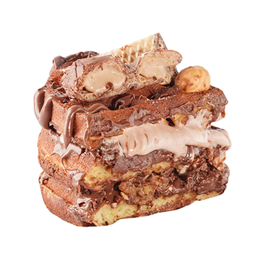 Bueno Hazelnut Waffle Cake Slice