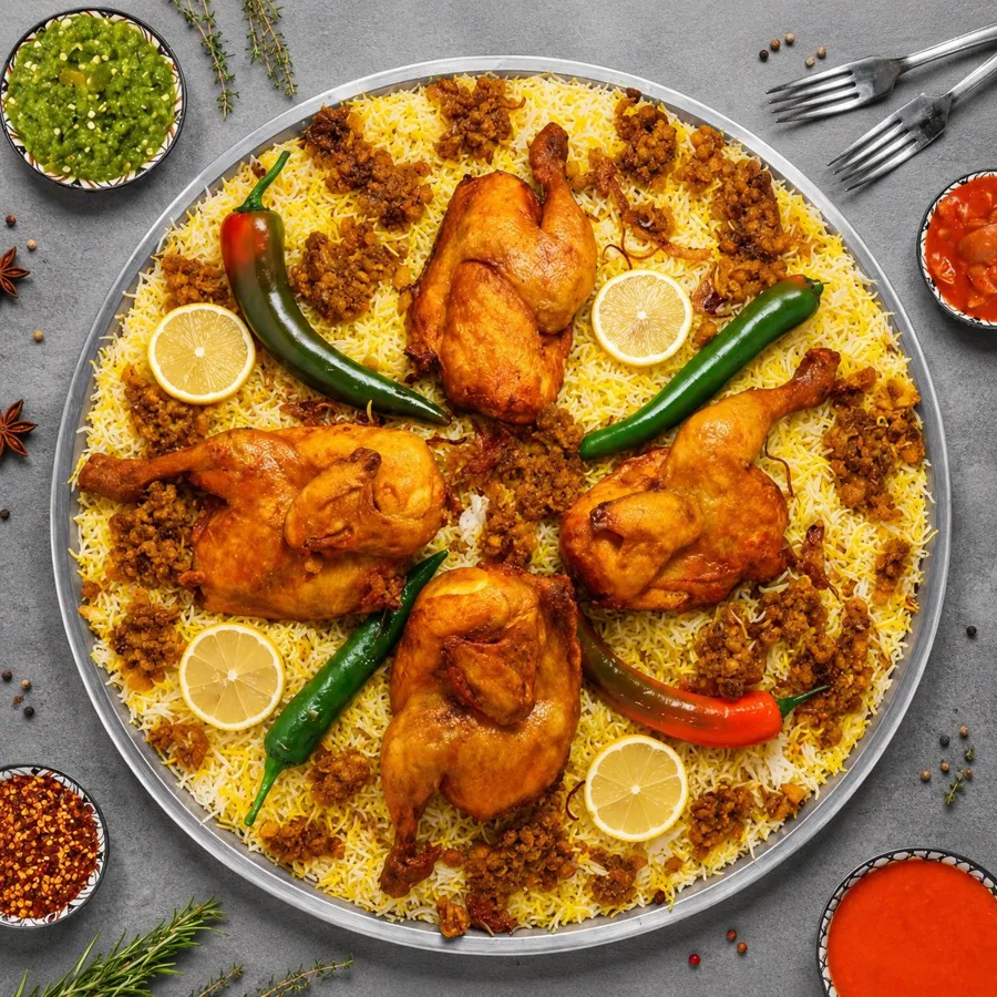 Chicken Majboos Tray