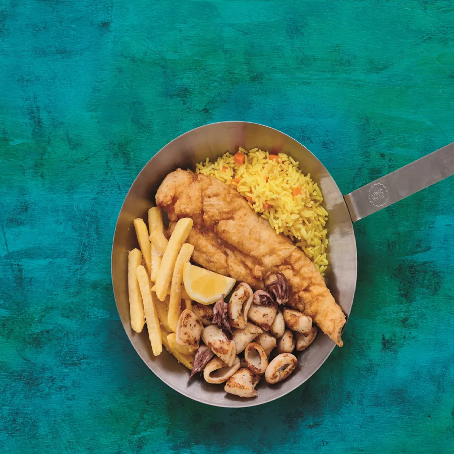 Fish and calamari