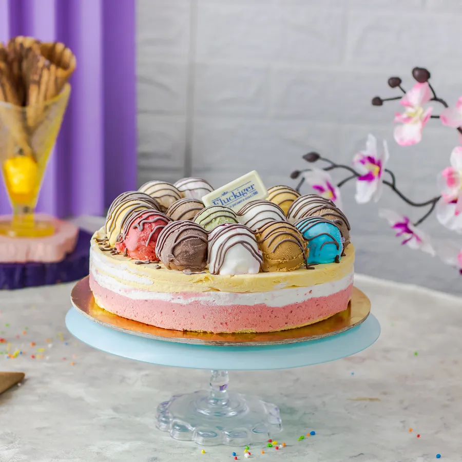 Festival Fruits Ice Cream Cake