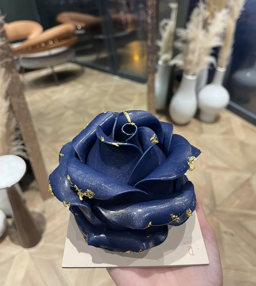 Mini Flower Cake Blue 2inches