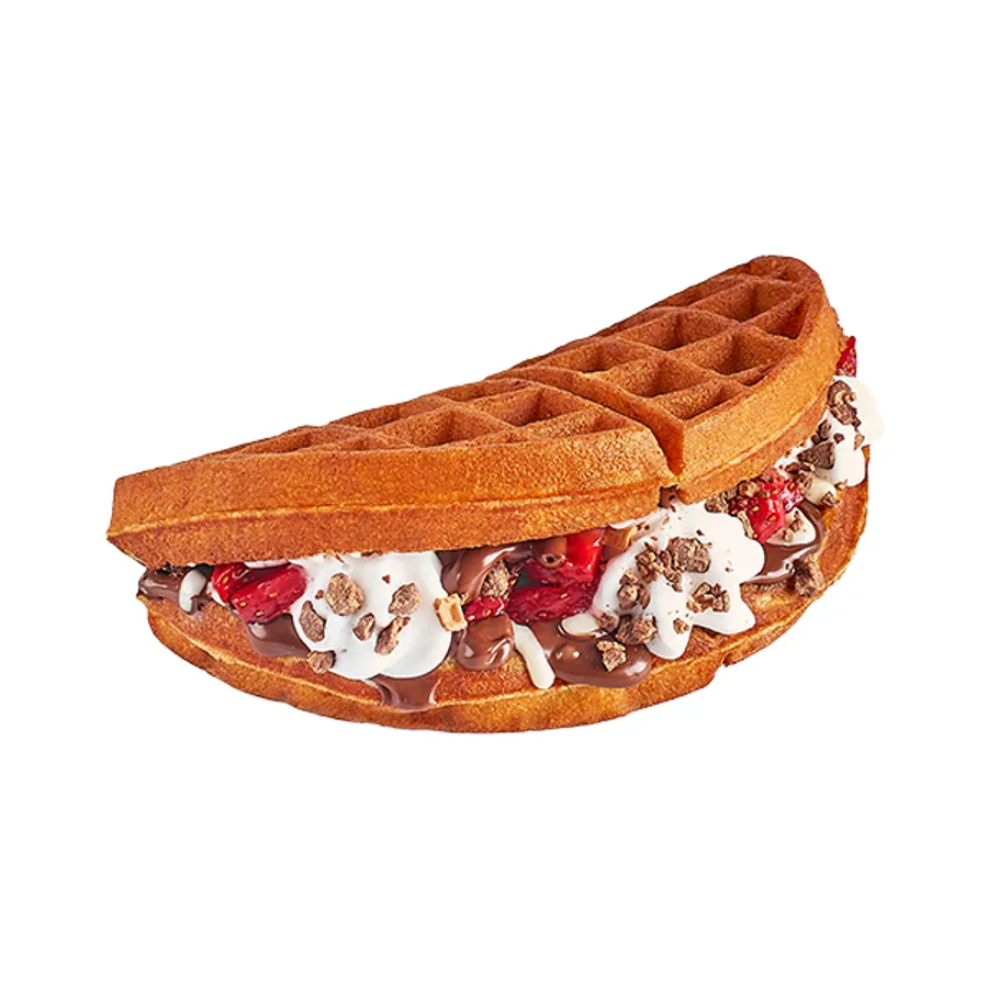 Strawberry Kit Kat Belgian Waffle - Hold It