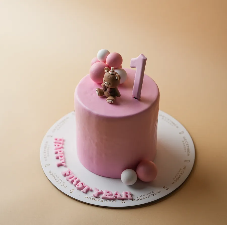 Pink ball bear 🐻 mix chocolate vanilla 6inch