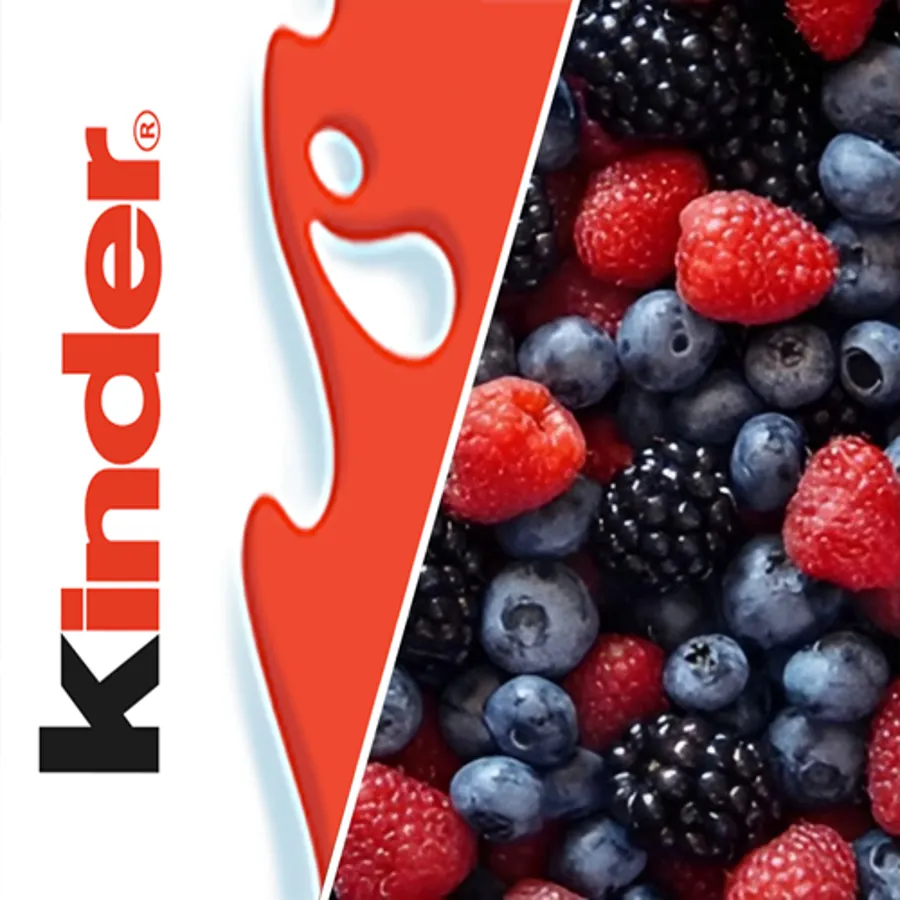 Kinder & Mixed Berries (Cream Crepe).