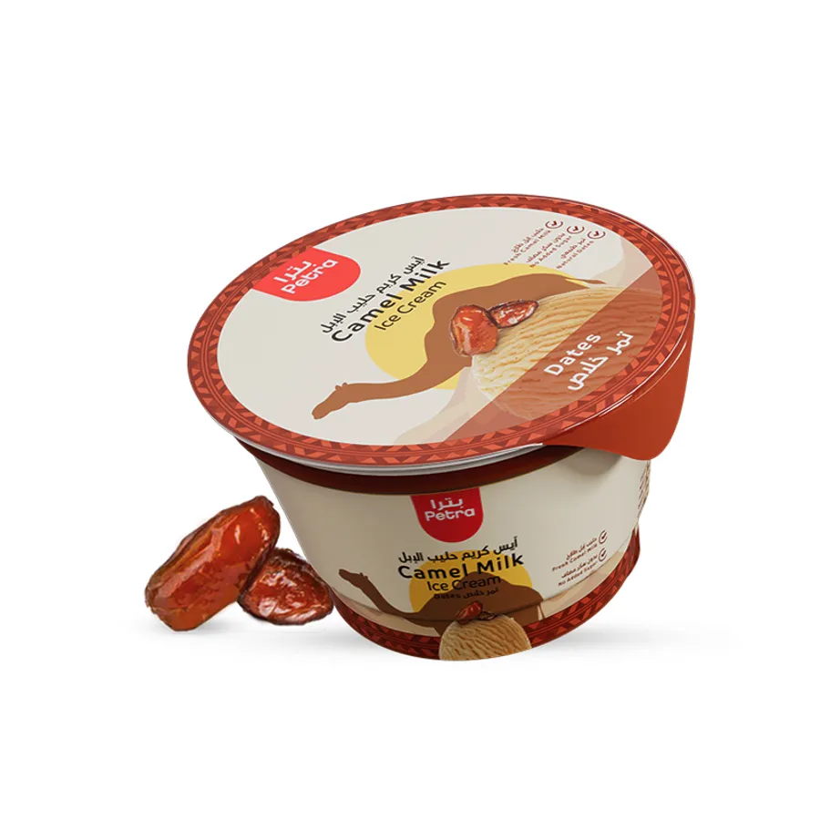Fresh Camel Milk Ice Cream Dates 150 ml ( 6 Pieces )