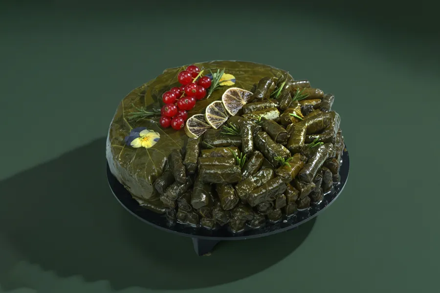 Vine leaves cake