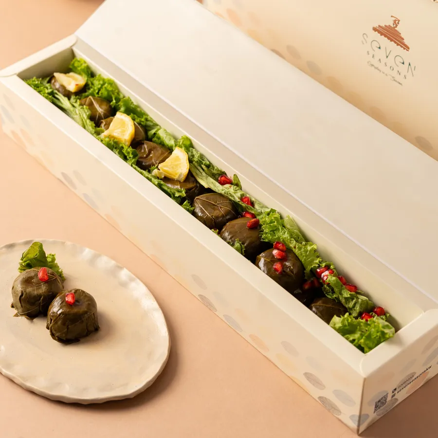 round vine leaves box