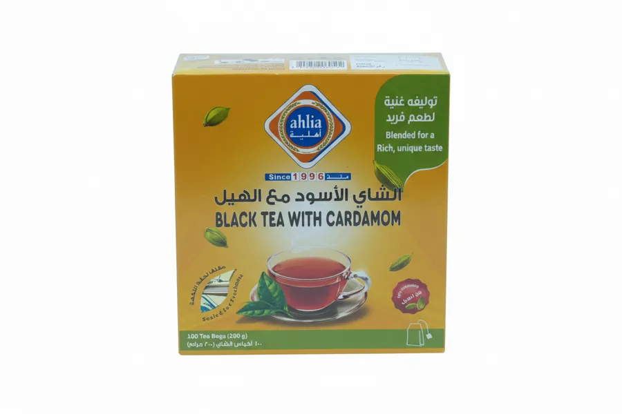 Ahlia Black Tea With Cardamom 100 Tea Bags