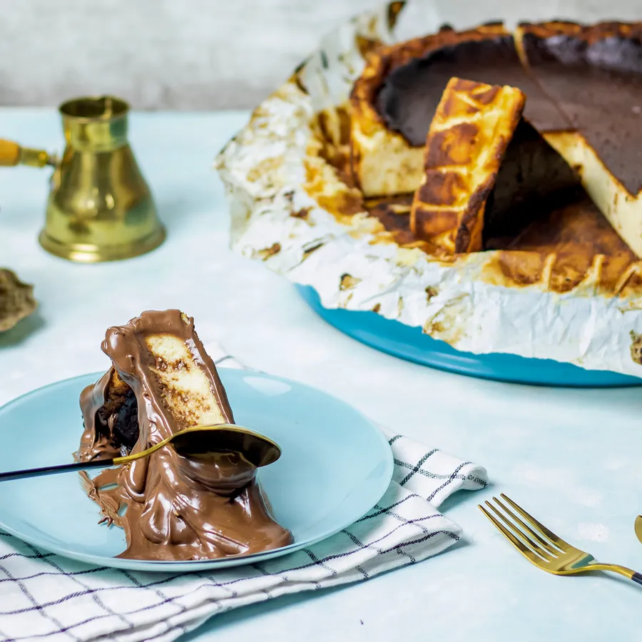 San Sebastian Cheesecake Slice