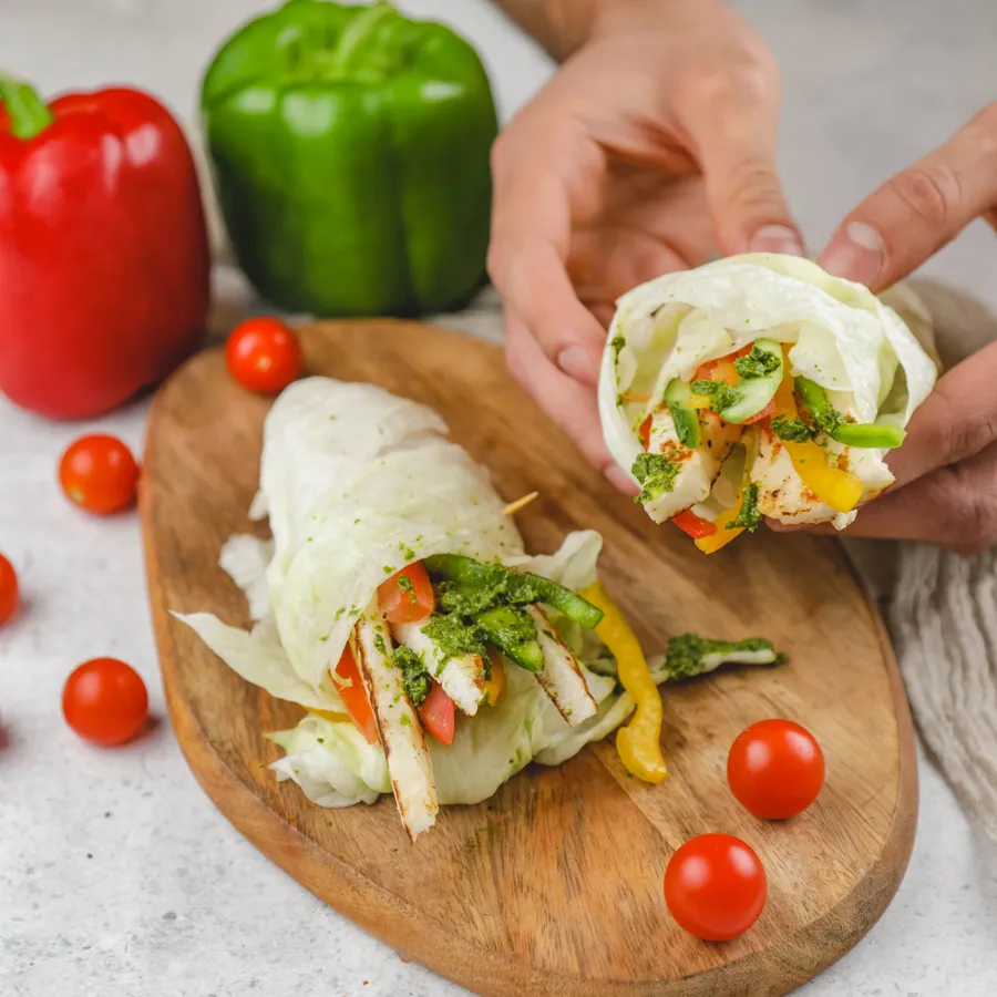 LETTUCE HALLOUMI WRAP