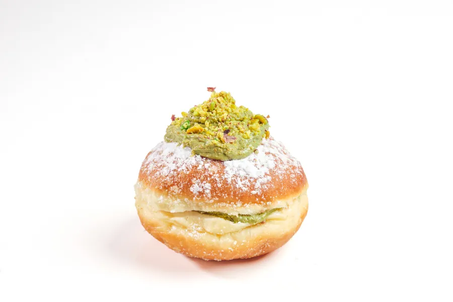 Stuffed Kunafa Pistachio Doughnuts