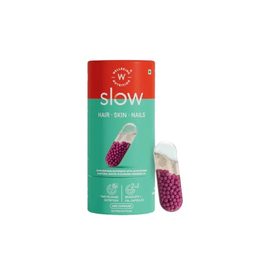 Wellbeing Slow hair, skin, nail 60 cap