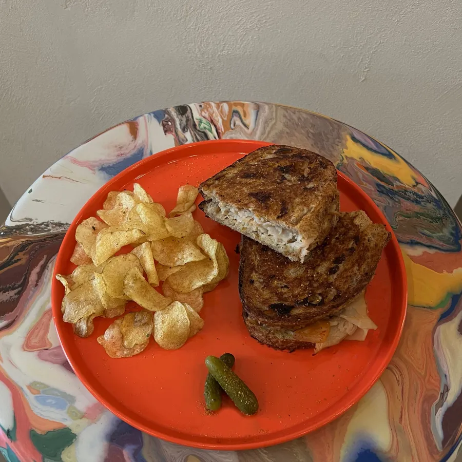 turkey kimchi cheese melt