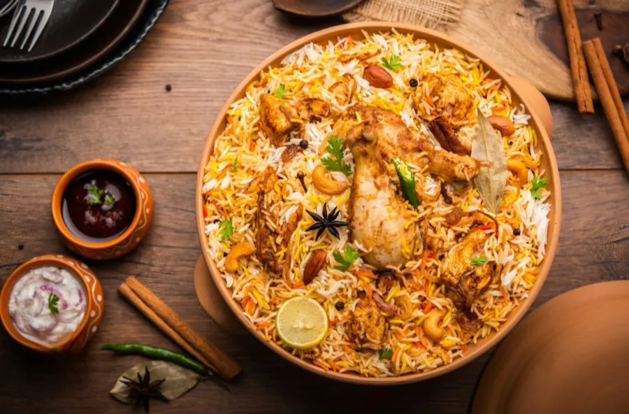 Chicken biryani for 1