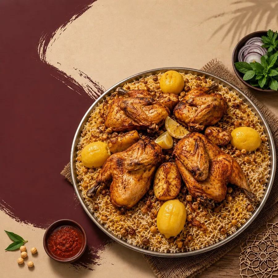 Chicken Majboos Tray