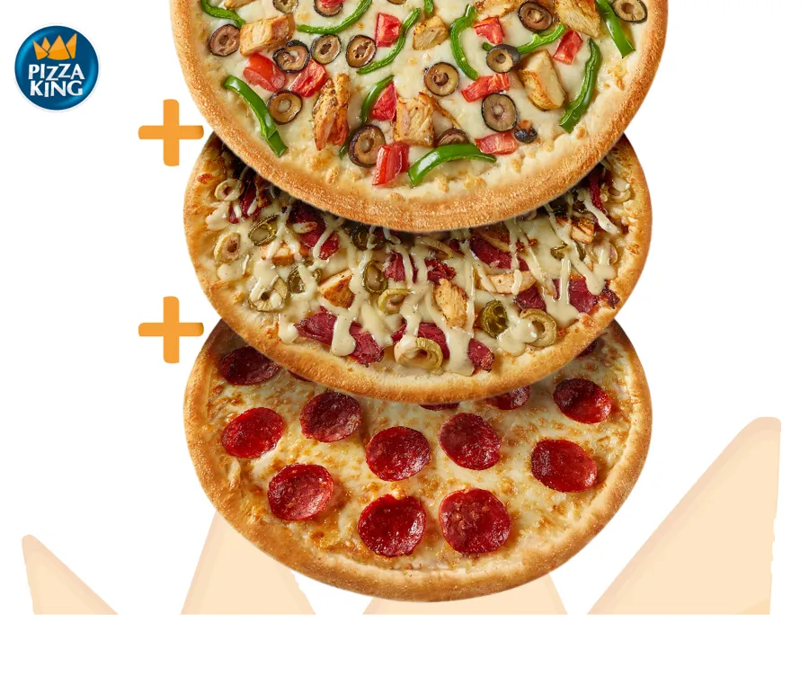 Buy 3 medium pizzas and save more than 2