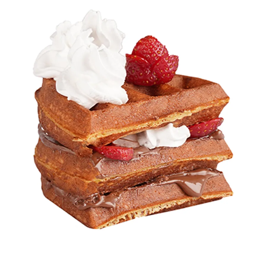 Strawberry KitKat Waffle Cake Slice