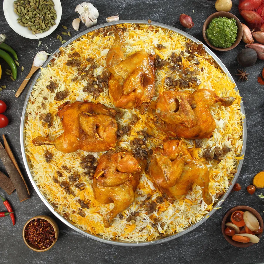 Chicken Machboos Tray
