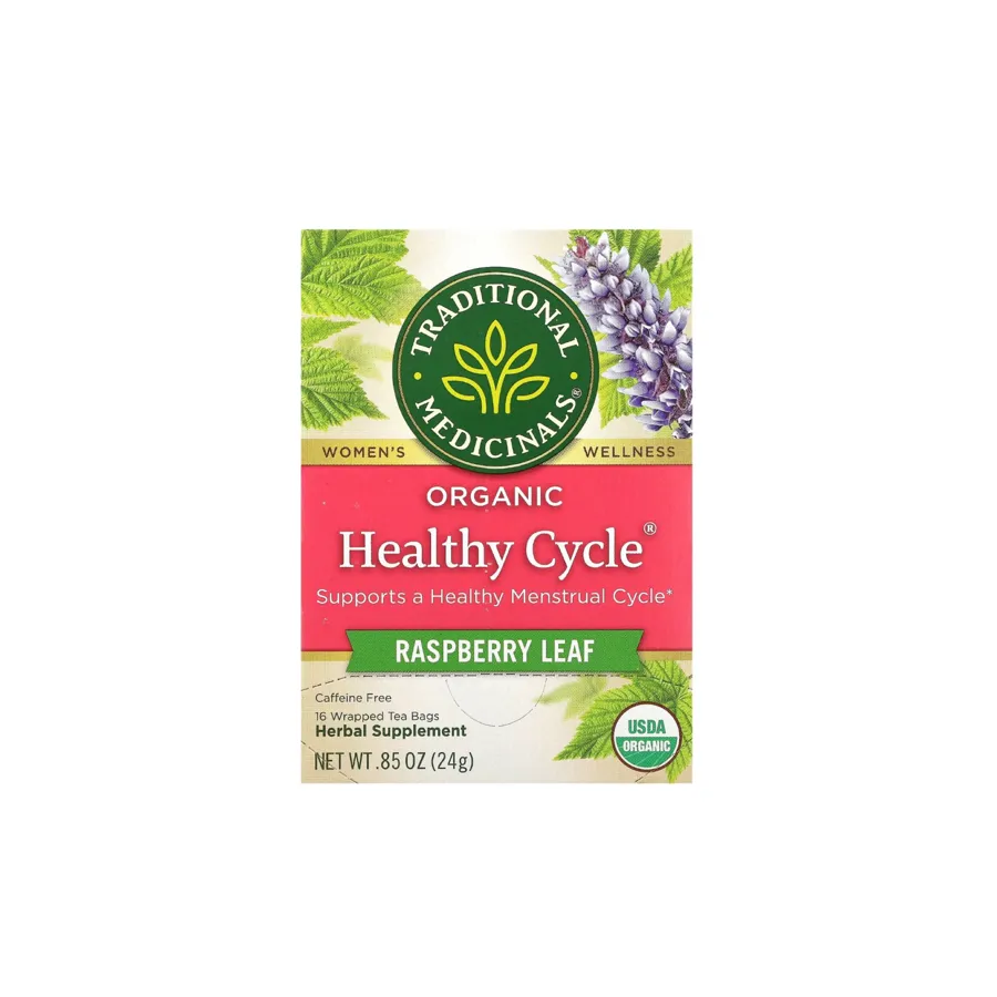 Traditional Medicinals Organic Healthy Cycle Tea 24g 16 Wrapped Tea Bags