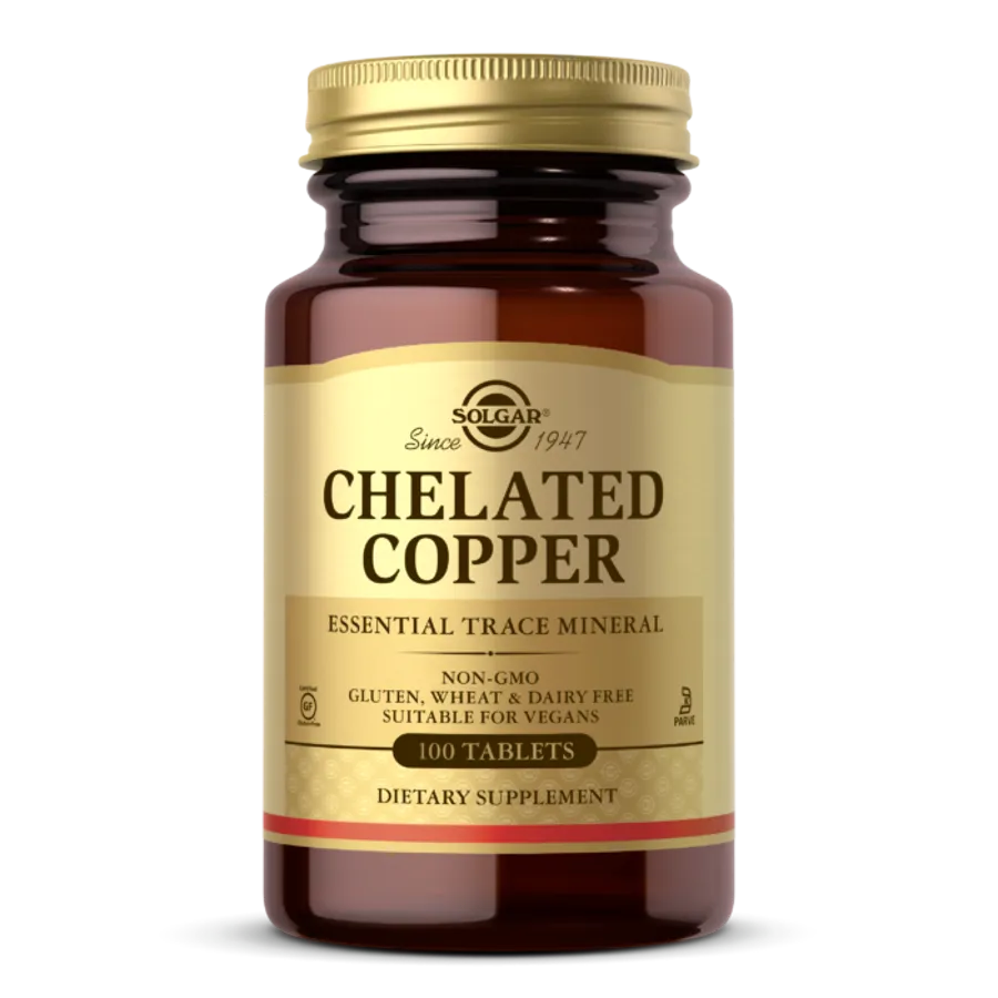 Solgar chelated copper 100 tablets