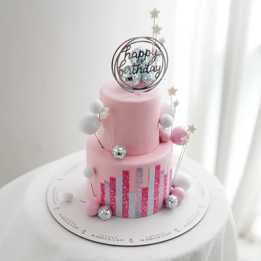 Birthday pink balls 6inch