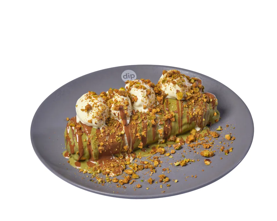 Pistachio crepe