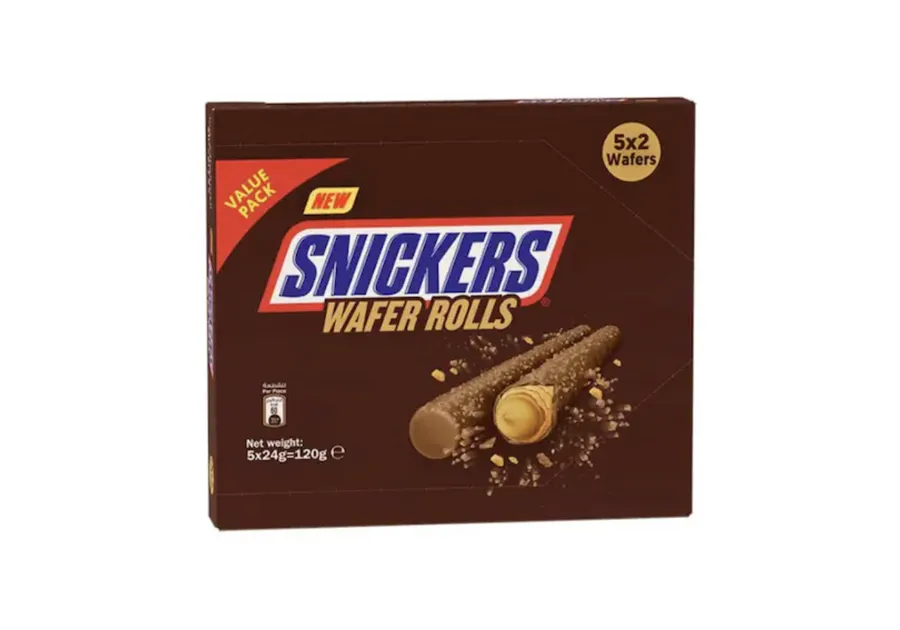 Snickers Wafer Rolls Value Pack 7 Pieces x 24gr