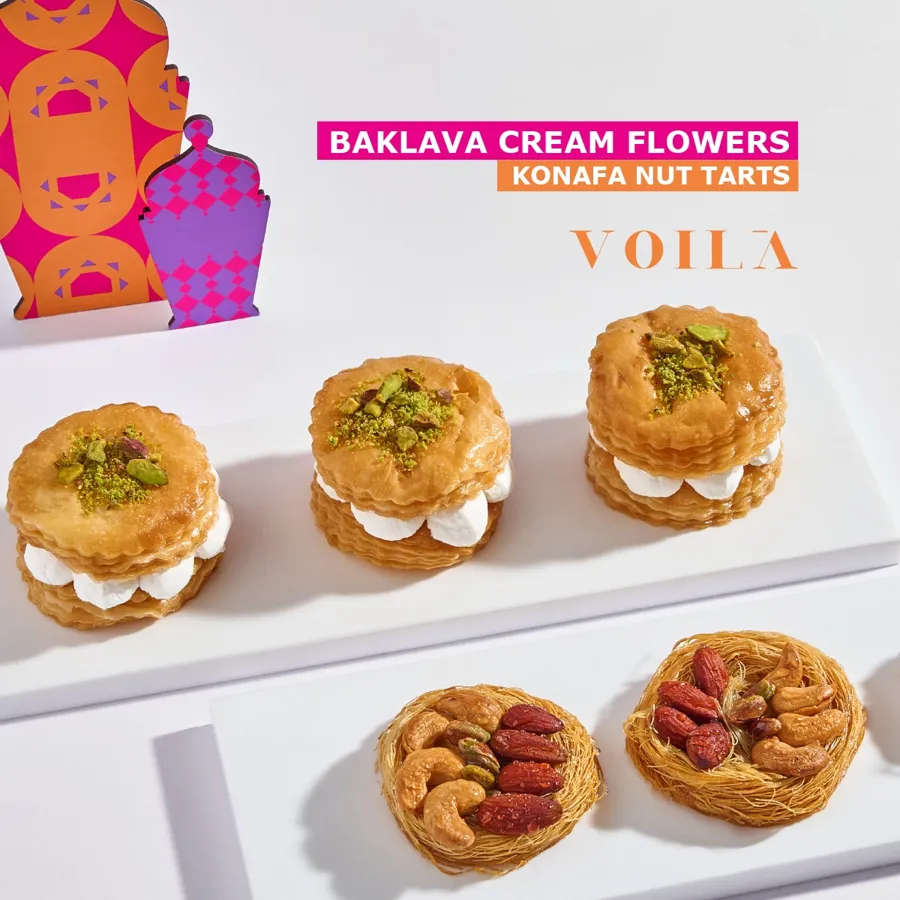 Konafa Nut Tarts
