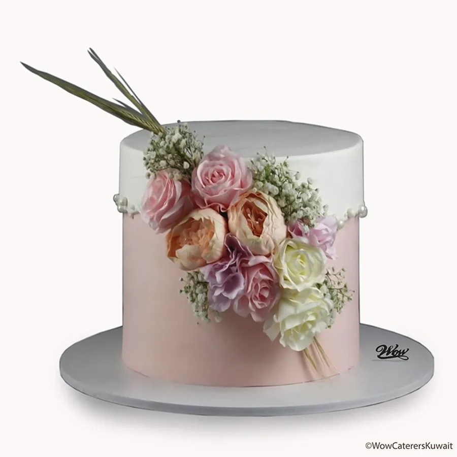 Artificial Floral Cake